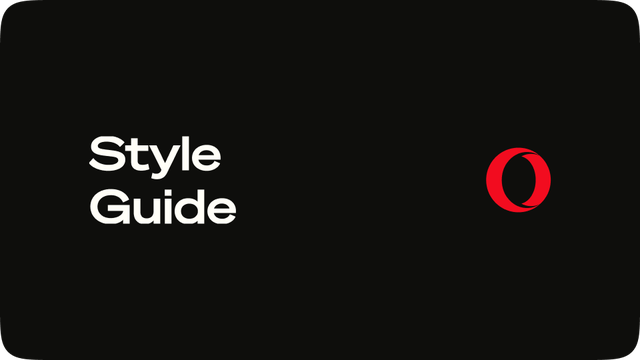 Opera Style Guide