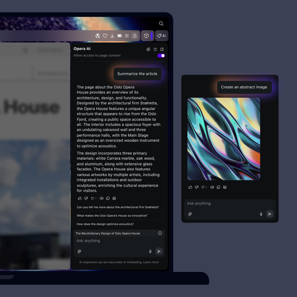 Trí tuệ nhân tạo Opera