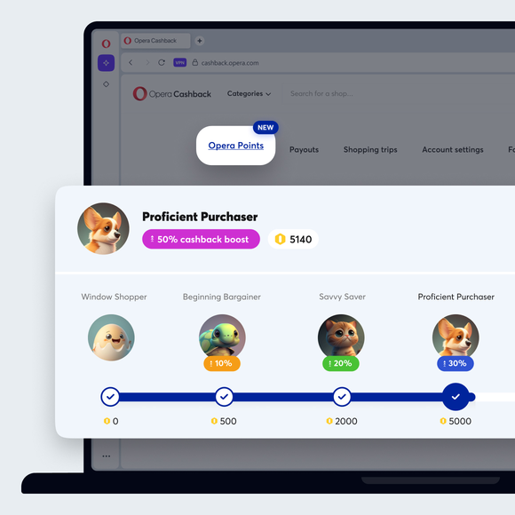 Join the Opera Points program