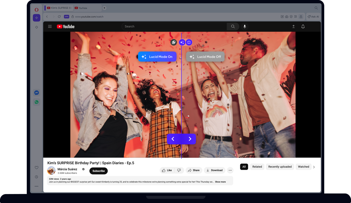 Enhance videos with Lucid Mode