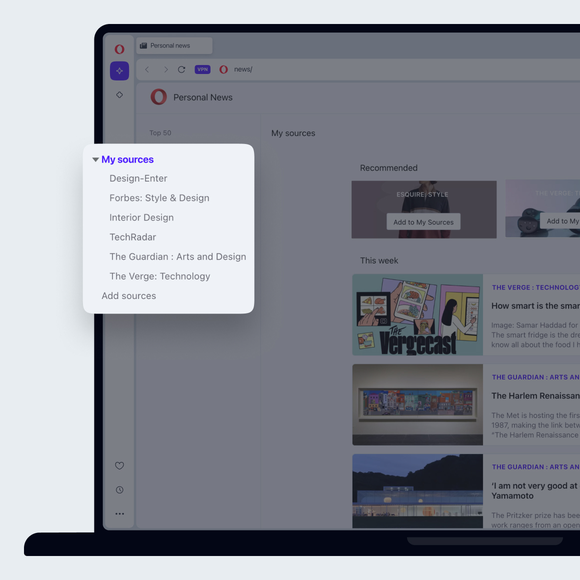 Personalisiere deinen Newsfeed
