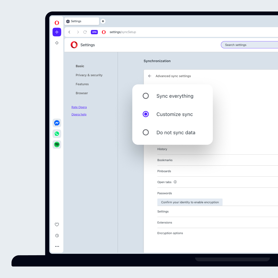 Browsing-Daten im Opera-Browser synchronisieren | Opera