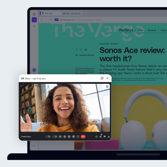 Vidéo-conférence pop-up
