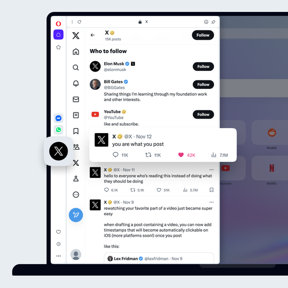 Use your X (aka Twitter) account