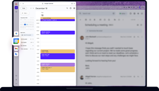 Google Services in the sidebar