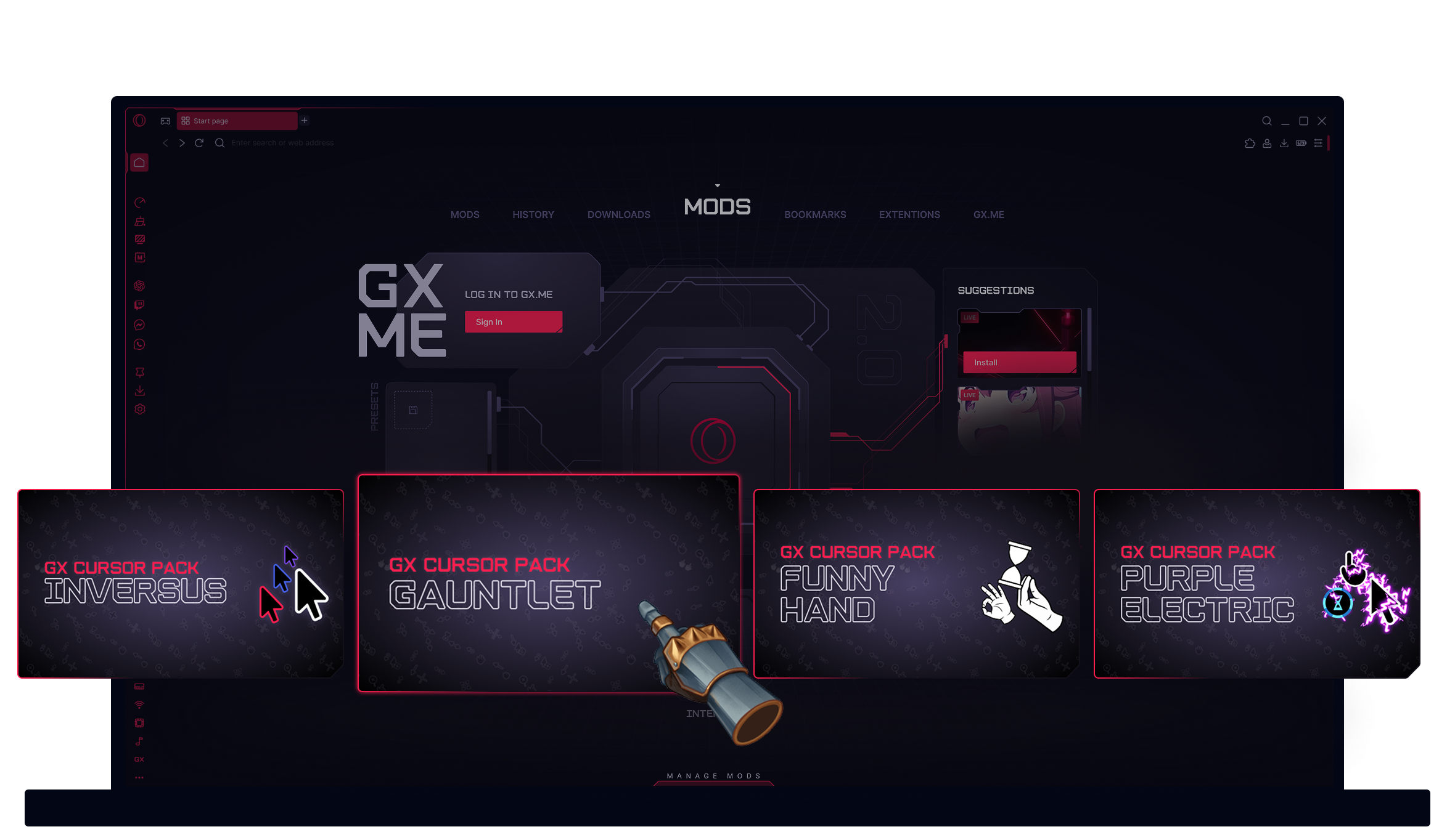 Custom Cursors in GX | Your mouse, your mood, your rules | Opera GX