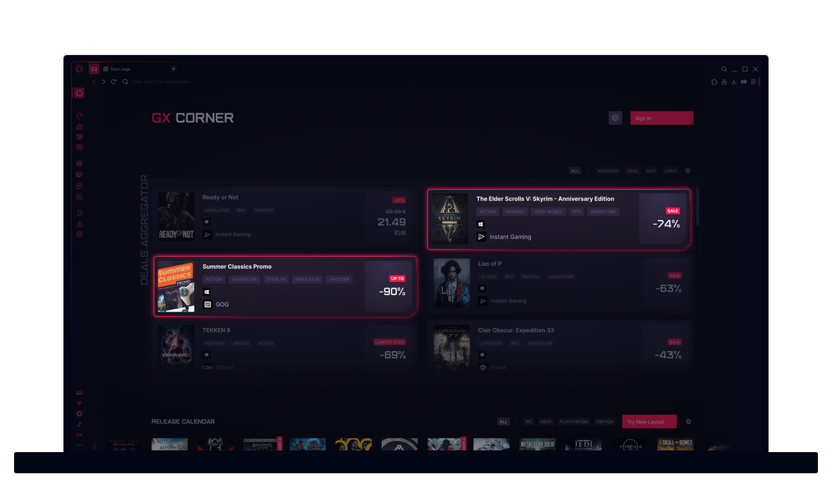 Game Deal Aggregator in GX