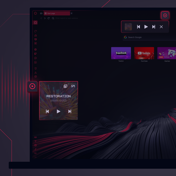 Music controls that move with you