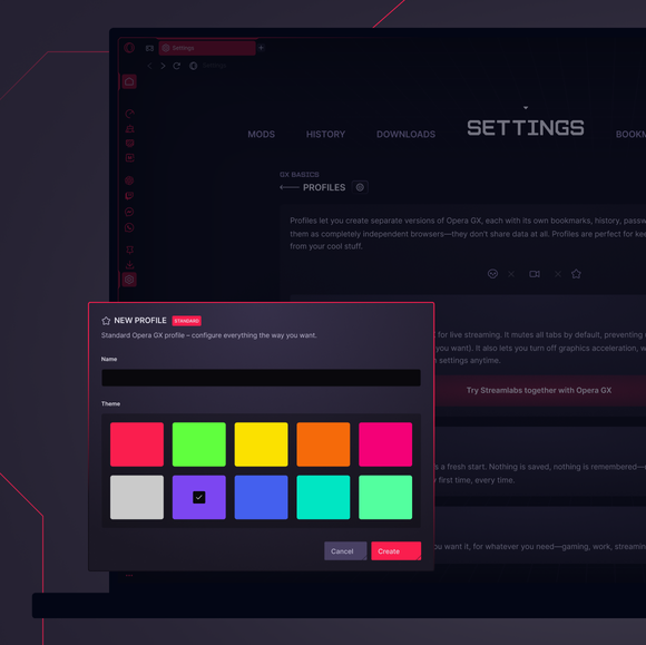 Создавай пользовательские профили