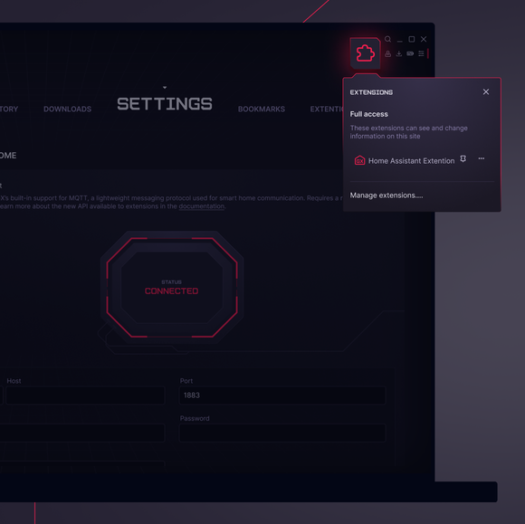 Працює миттєво з Home Assistant