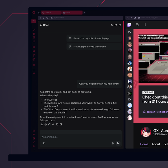 Opera AI, meet productivity