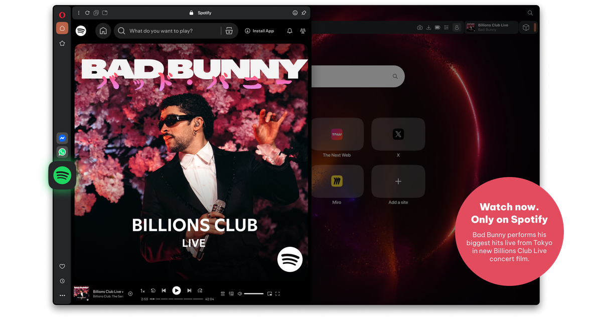 OperaでSpotifyを利用可能にする