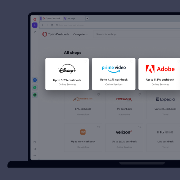 Opera Cashback
