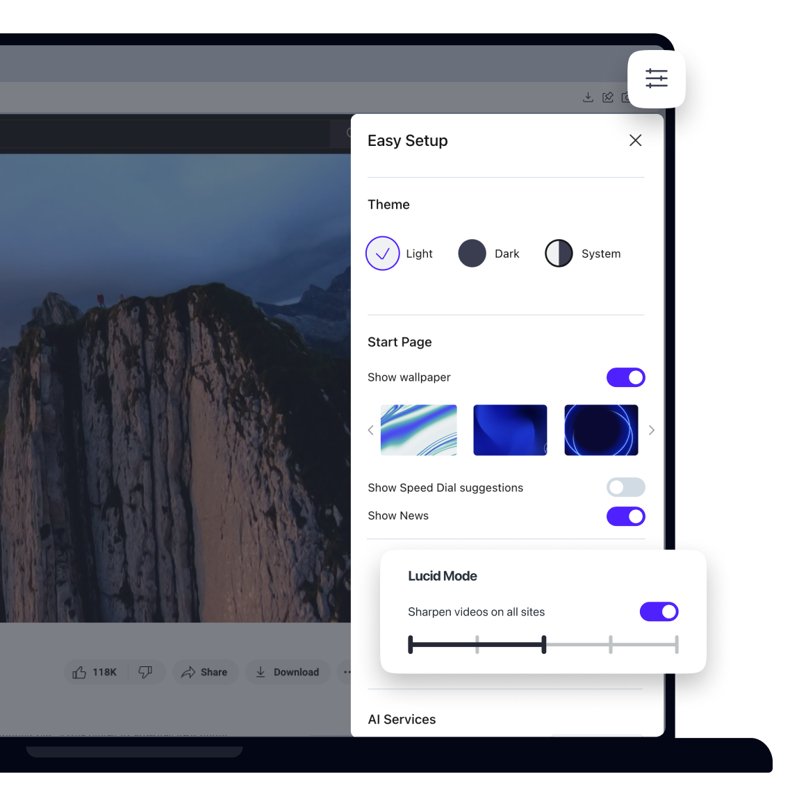 Opera Mode Lucid Mode | Free video enhancer | Opera Browser