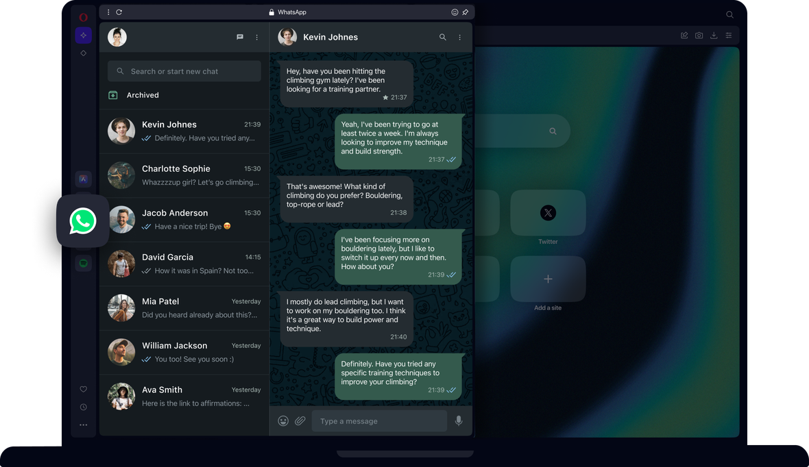 WhatsApp su desktop