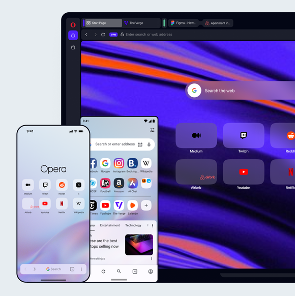 Satu browser Banyak perangkat