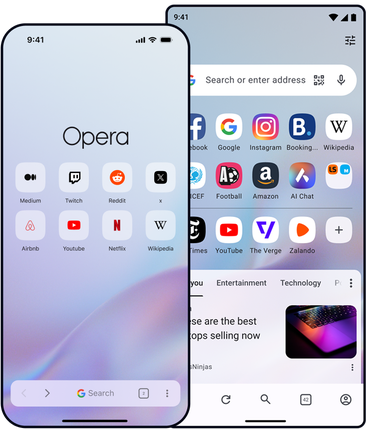 Lernen Sie die Funktionen von Opera kennen