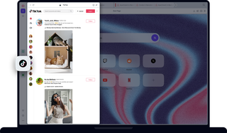 TikTok in Opera Browser