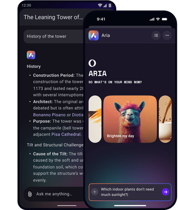 ChatGPT and Aria AI