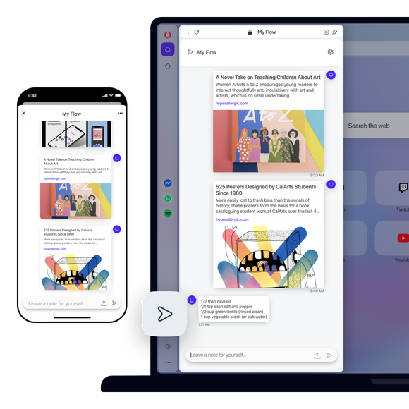Обмен файлами Flow