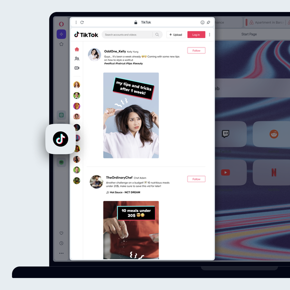 Sfogliare TikTok su PC