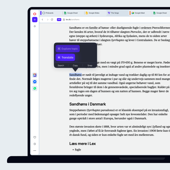 Highlight and translate instantly