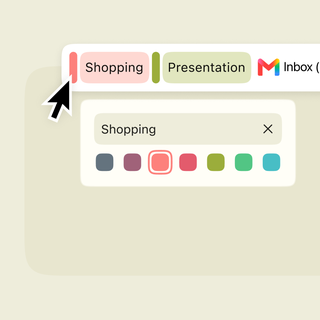 Dans le menu « Îlots », renommer un îlot « Shopping » et choisir sa couleur, à côté d'un îlot « Présentation ».