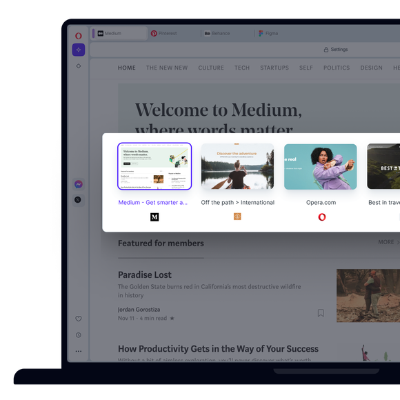 Manage tabs easily